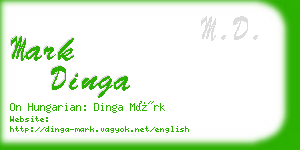 mark dinga business card